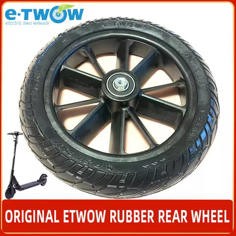 Original Etwow Rubber Rear Wheel for E-twow S2 Electric Scooter 24V Master 36VBooster Plus 48V GT