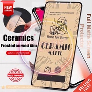 Redmi 9 9A 9C 9T Ceramic Matte Anti Fingerprint Full Soft Screen Protector Film
