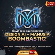 Servis Reka Grafik Kreatif (AI + Manusia) | Banner, Poster, Iklan Social Media, Print & Logo