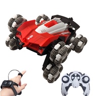 Kids RC Stunt Car with Gesture  Manual Control, 6WD Twist Vehicle with Light  Music Kereta Aksi RC K