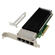 4 Port PCIE X8 10Gigabit Server Network Card PCIe RJ45 10GbE Ethernet Port Network Card Chip XL710 1