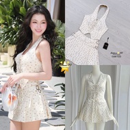 Rattana เซตเสื้อ+กระโปรง สวยเก๋น่ารักลงตัวมาก เสื้อคล้องคอ