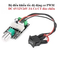 Motor speed controller with motor reversing - DC motor speed controller 6V 12V 24V