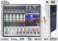 POWER MIXER BLACK SPIDER ML 603 BLACKSPIDER ML603 BLUETOOTH 6CHANNEL