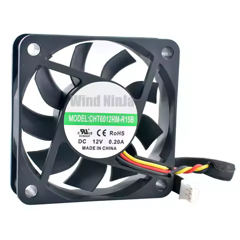 CHT6012RM-R15B 6cm 60mm fan 60x60x15mm DC12V 0.20A 3pin Axial fan cooling fan for switch power suppl