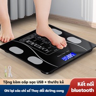 CÂN ĐIỆN TỬ KẾT NỐI BLUETOOTH THÔNG MINH GIÚP ĐO LƯỜNG SỨC KHỎE HÀNG NGÀY - CÂN ĐIỆN TỬ KÍNH CƯỜNG L