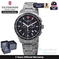 [Official Warranty] Victorinox Swiss Army 241816 Men's Alliance Sport Chronograph Black Dial Silver Stainless Steel Strap Watch (watch for men / jam tangan lelaki / victorinox swiss army watch for men / victorinox swiss army watch / men watch)