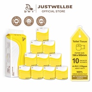 【10 Roll】DWY Toilet Paper Roll 4-Ply of thickened smooth touch Flushable tissue roll