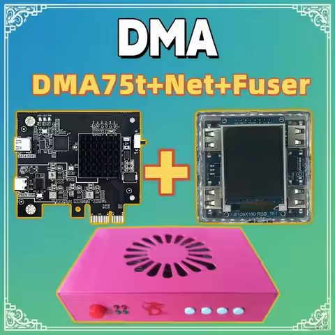 Dma Hardware Kit, HDMI Fuser, FPGA Dma Card, Kmbox Net, DMA 75T Bundle (Contains all cables)