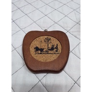 Wooden cup base 8cm x 8cm