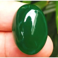 BATU AKIK ASLI GREEN CHALCEDONY HIJAU GARUT OHEN BODYGLASS JUMBO BACAN