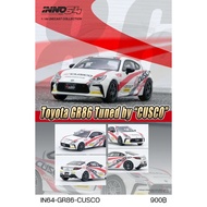 IN64-GR86-CUSCO-INNO64 1/64 TOYOTA GR86 TUNED BY CUSCO DIECAST