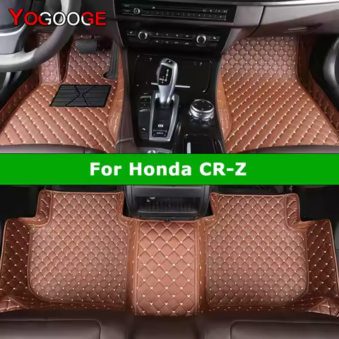 YOGOOGE Custom Car Floor Mats For Honda CR-Z CRZ 2010-2023 Auto Carpets Foot Coche Accessorie