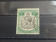 1927英國屬地坦干伊喀喬治五世郵票1先令