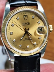 Tudor Prince Date 74033鑽石錶面腕錶