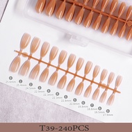 เล็บสี เล็บปลอม เล็บpvc สีขาว สีใส240 ชิ้น ขาวแบบเต็มเล็บ เล็บปลอม PVC แบบเต็มเล็บ 240ชิ้น