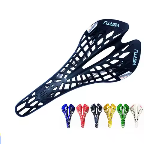 VERTU Bicycle seat ultra-light shock-absorbing mountain bike seat bicycle dead speed saddle cobweb s