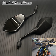 【new】For Kawasaki NINJA Z750 Z800 Z900 Z1000 650R ER6N ER6F ER5 Rearview Mirror 10mm Motorcycle Side