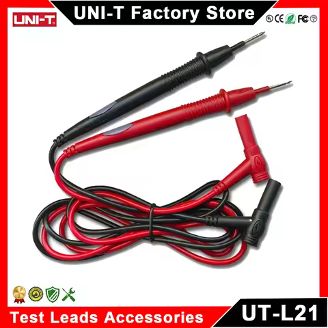 UNI-T UT-L21 Test Leads Universal 20A Multimeter Test Pen Sheathed Cross Connector Original Test Lea
