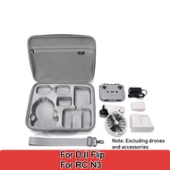 กระเป๋าเก็บของสำหรับ DJI Flip/RC N3/RC 2 Hard Combo กระเป๋าสะพายไหล่สำหรับกระเป๋าถือเคสพกพาแบบพกพาสำ