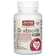 Jarrow Formulas Ubiquinone CO-Q10 Q-absorb 100 mg 60 Softgels