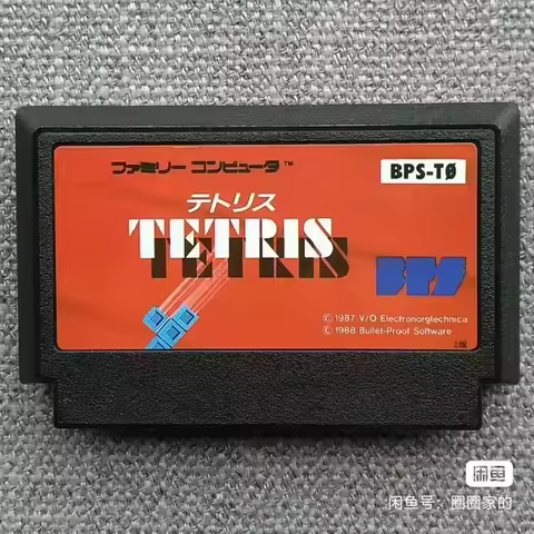 Tetris for FC Console 60Pins Video Game Card
