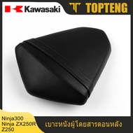 TopTeng เบาะหนังผู้โดยสารตอนหลัง สำหรับ Kawasaki Ninja300 EX300 Ninja ZX250R Z250 2013 2014