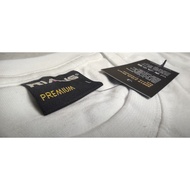 RIANS (PREMIUM) 190gsm - WHITE, Cotton Round Neck T-Shirt (Short Sleeve) (Men / Woman) READY STOCK