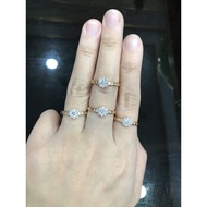 Genuine 375 gold round pmt ring