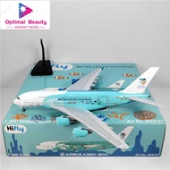 Aviation 1:400 Hifly航空 A380 9H-MIP 拯救珊瑚 合金飞机模型