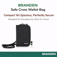 BRANDEN Safe Cross Wallet Bag | Authentic Brand Product | Real Safe Travel Gear