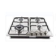 Four-Burner Natural Gas Stove with Liquefied Gas Flameout Protection Stainless Steel Yacht Factory C