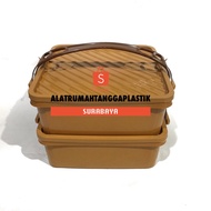 1pc 2 Chelsea Chocolate Stacking Basket / Stacking Lunch Box / Stacking Lunch Box / Bread Box / Deli