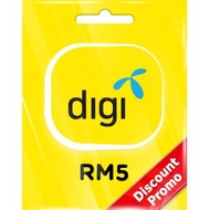 DIGI PREPAID RM5 VOUCHER (MY) DISCOUNT PROMO - DIGI RELOAD PIN RM5