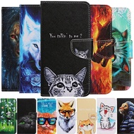 [Woo Fashion Case] เคสโทรศัพท์สำหรับ IPhone 6 6S 7 8 Plus 12 11 Pro X XR Max ที่ใส่บัตรด้านหลังสัตว์แพนด้าแมวสุนัขหนังกระเป๋าเงินแบบฝาพับปกหนังสือ