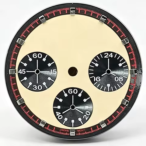 29mm VK63 Watch Dial Exotic Design Chronograph Drive Slowly No logo For Seiko Paul Newman Daytona VK