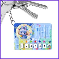 Mini DJ Keychain Cute Cartoon Backpack Charm DJ Player Key Chain for Kids Boys Girls Children School