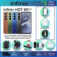 Infinix Hot 60 5G+ 16GB(8+8) RAM | Mediatek D7060 5G | AI Phone | 5200 mAh Battery | Original Infini