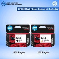 HP 683 Black / Tri-Color Original Ink Advantage Cartridge ( 7FP39ZA/ 7FP38ZA) For Printer DeskJet HP
