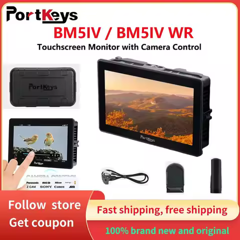 Portkeys BM5IV BM5IV WR Camera Control Monitor 5.5'' 2000Nits 4K60P HDMI-compatible 3G-SDI Wide Colo