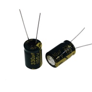 5pcs 330uF 100V 330MFD 100Volt Aluminum Electrolytic Capacitor 13*25mm Radial 330mf100v 330uf100v 10