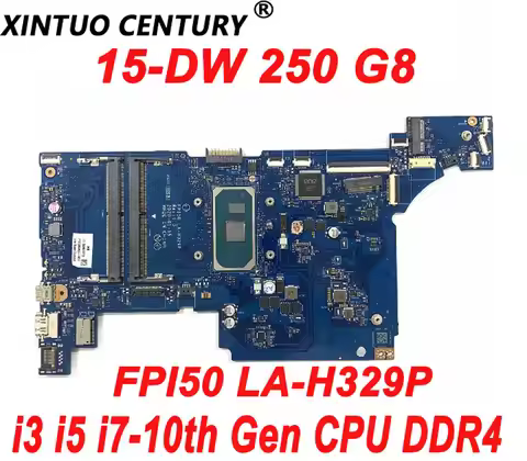 LA-H329P For HP 15-DW 250 G8 Laptop Motherboard i3 、i5 、i7-10th Gen Notebook Mainboard 100% Teste.