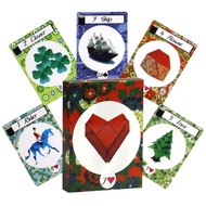 [Ready Stock] 8.8 * 6.3cm origami lenormand English Board Game Card Game origami lenormand Party Lei