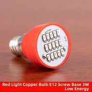 WANGJIXIANG | Red and Warm White LED Light Bulbs E12 for Altar One Pair