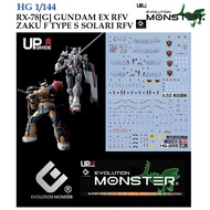 [EVO] HG255 HG 1/144 REQUIEM RX 78[G]E GUNDAM EX RFV / MS-06F ZAKU II TYPE SOLARI RFV GUNDAM [ 2 IN 