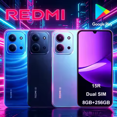 Redmi 15R 5G Unlocked Smartphone HD Screen Dual SIM 5000mAh Battery Global Version Android New 5G Mo