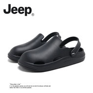 Jeep Breathable Casual ส้นแบน EVA Slip-On รองเท้าแตะสําหรับชายฤดูร้อนชายหาด Outsole ลื่นหนาสบายรองเท