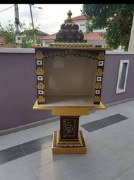Indian Style standing poojai medai.  3 x 2ft.