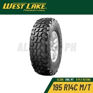 Westlake 195 R14C (8ply) OWL M/T Tire - Tubeless SL366 Mud Terrain Tires u76