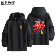 F1 Ferrari Fleet Racing Rider Hamilton No. 44 Merchandise Customized Soft Shell Jacket 4D Ultra HD P